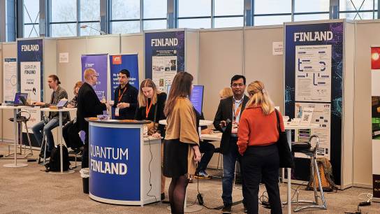 Quantum Finland booth including VTT - © Quantum Valley Lower Saxony / Peter Mate