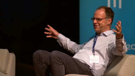 QSQPlus Coordinator Frank Wilhelm-Wilhelm Mauch during the Ask Me Anything session <br> © SQA Conference I Screenshot from Superconducting Qubits and Algorithms (SQA) Conference 2025 - Day 1, Youtube