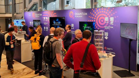 Quantum Flagship booth at EQTC 2023